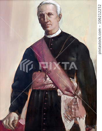 Joseph Stadler, Vrhbosnian Archbishop, painting in the Church of Saint Aloysius in Travnik, Bosnia and Herzegovina Joseph Stadler, Vrhbosnian Archbishop, painting in the Church of Saint Aloysius in Travnik, Bosnia and Herzegovina 106212252
