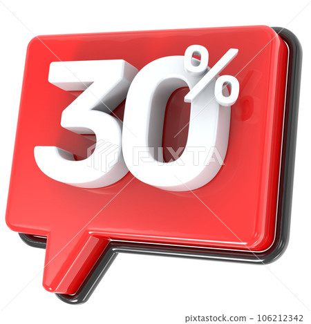 red 3d sale isolated on white background red 3d sale isolated on white background 106212342