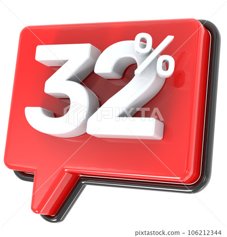 red metal 3d with white background 106212344