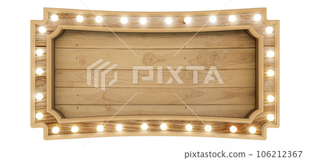 wooden frame on white background 106212367