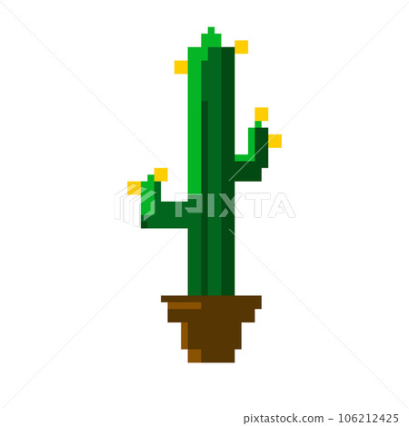 cactus pixel art 106212425