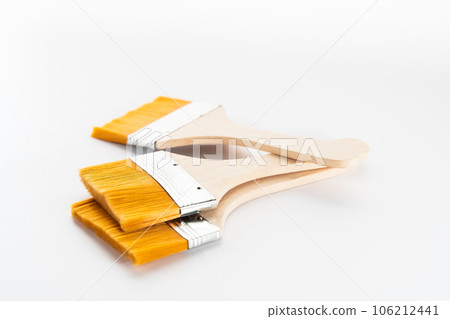 Brush placed on a white background. Brush placed on a white background. 106212441