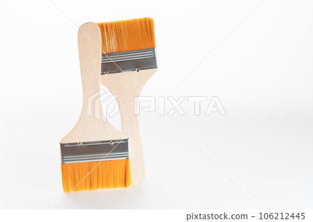 Brush placed on a white background. Brush placed on a white background. 106212445