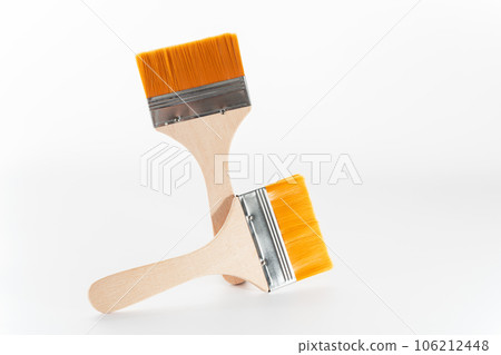 Brush placed on a white background. 106212448