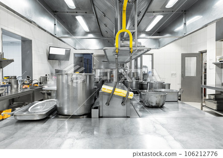 Kitchen appliances in professional kitchen in a modern restaurant 106212776
