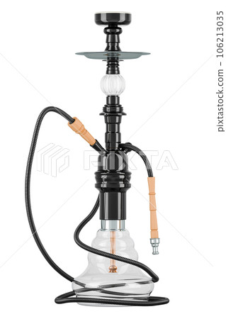Hookah, shisha or waterpipe. 3D rendering Hookah, shisha or waterpipe. 3D rendering 106213035