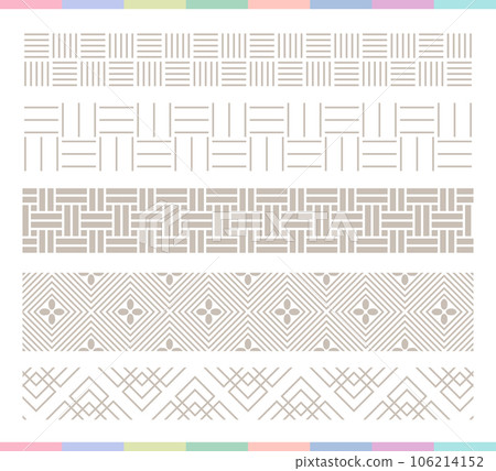 Collection of various traditional Korean patterns and frames. 106214152