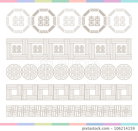 Collection of various traditional Korean patterns and frames. Collection of various traditional Korean patterns and frames. 106214159