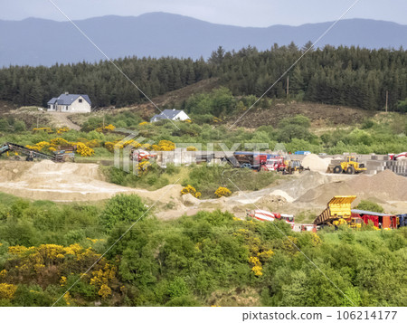 Production site of sand and gravel close to Muckish Mountain, County Donegal, Ireland Production site of sand and gravel close to Muckish Mountain, County Donegal, Ireland 106214177
