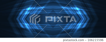 Abstract blue futuristic technology background concept high-speed movement with dynamic motion blue hi tech digital arrows and rhomb. Abstract blue futuristic technology background concept high-speed movement with dynamic motion blue hi tech digital arrows and rhomb. 106215596