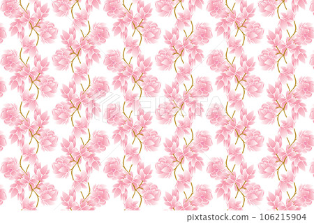 Illustration of the pink flower on white background. Illustration of the pink flower on white background. 106215904