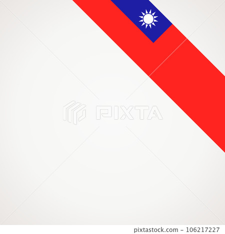 Corner ribbon flag of Taiwan 106217227