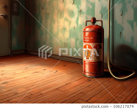 Isolated fire extinguisher 106217874