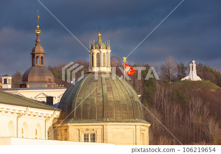 Christmas tree in Vilnius, Lithuania Christmas tree in Vilnius, Lithuania 106219654