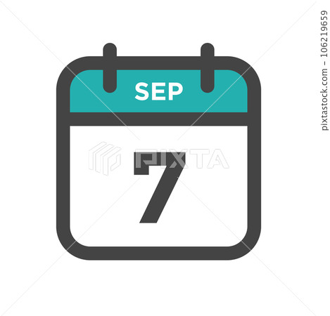 September 7 Calendar Day or Calender Date for Deadlines or Appointment 106219659