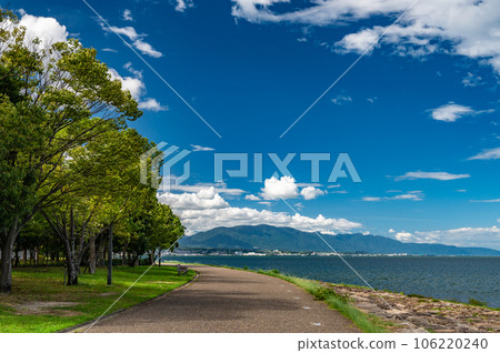 從大津湖濱渚公園眺望西湖 106220240