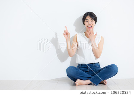 牛仔女人全身 106220524
