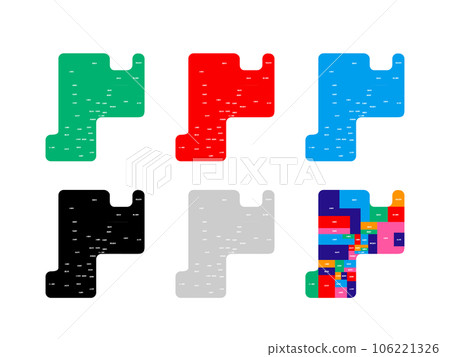 Municipal map _ Miyagi prefecture _ deformation-02 106221326