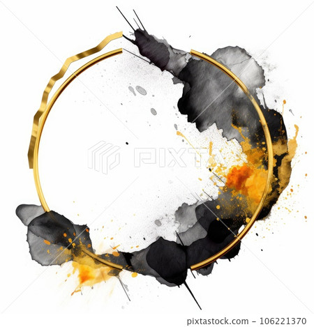 Artistic frame for design advertising placement and buzzy logo background 106221370