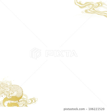 dragon and wave background 106221520