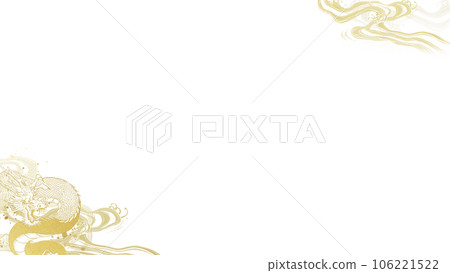 dragon and wave background 106221522