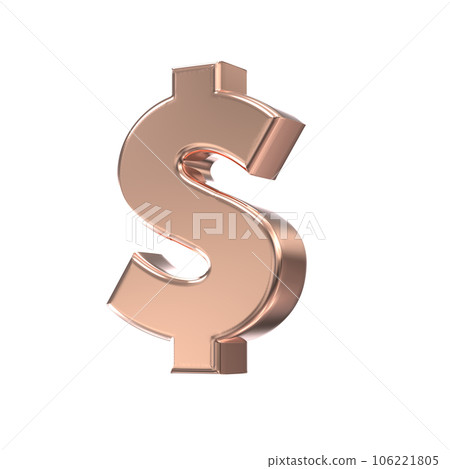 dollar number icon gold 106221805