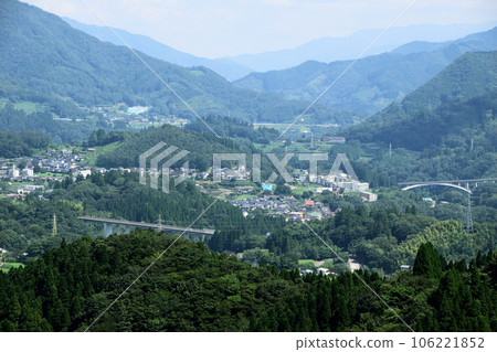 View of Takachiho from Kunimigaoka Observatory View of Takachiho from Kunimigaoka Observatory 106221852