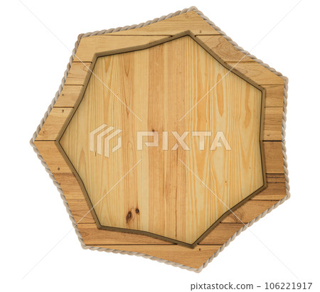 wooden sign isolated on white background 106221917