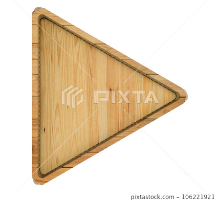 wooden tray isolated on white background 106221921