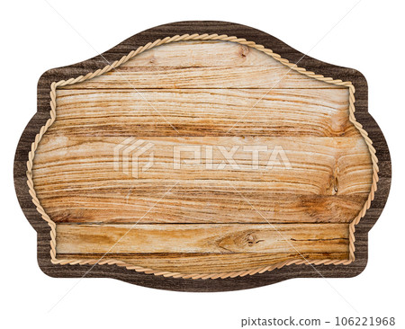wooden board isolated on white 106221968