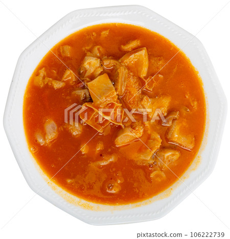 Traditional dish in the north of Spain is Callos a la Asturiana Traditional dish in the north of Spain is Callos a la Asturiana 106222739