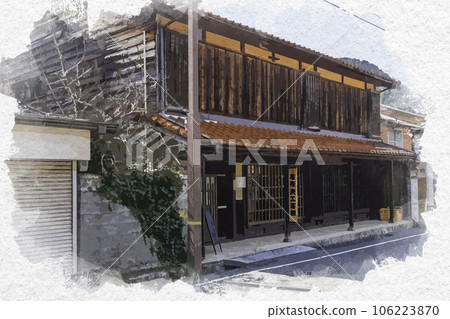 鳥取縣八津郡若狹町水彩風格若櫻宿刈谷通若櫻民藝館 106223870