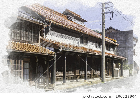 鳥取縣八津郡若狹町刈谷通水彩風格若狹旅館 106223904