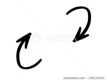 Handwritten arrows that look like they were written with a marker 106224203