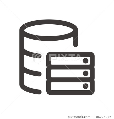 非常適合產品設計、應用程序開發和編程！簡單易用的數據庫服務器圖標1 106224276