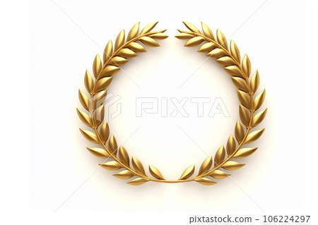 Golden laurel AI-generated image AI image 106224297