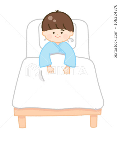 孩子住院男孩微笑 106224876