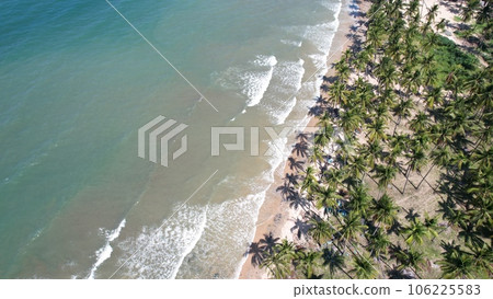 Aerial view of Swimming pool and the beach in the Phan Thiet resort, Binh Thuan Province, Viet Nam Aerial view of Swimming pool and the beach in the Phan Thiet resort, Binh Thuan Province, Viet Nam 106225583
