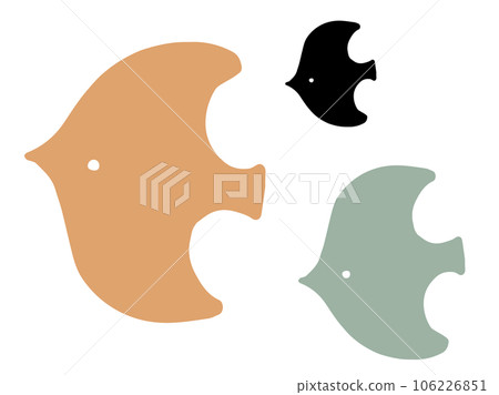 Scandinavian style cute bird set / handwritten illustration material 106226851