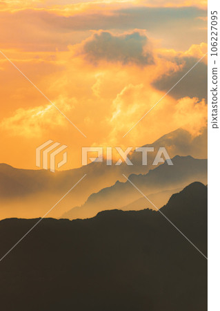 Abstract vertical mountain panorama Abstract vertical mountain panorama 106227095