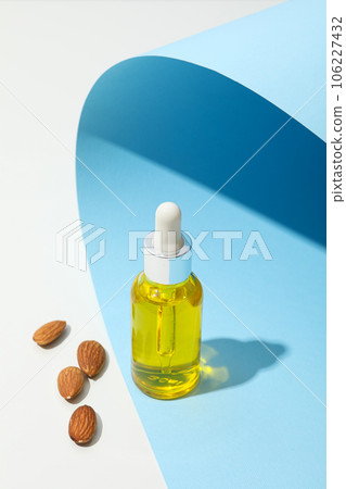 Skin care and body care concept - almonds, almond oil Skin care and body care concept - almonds, almond oil 106227432