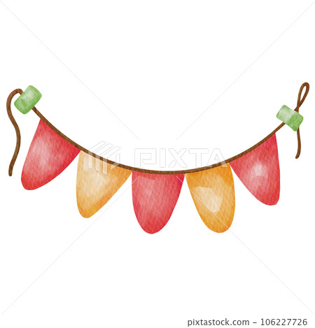 Christmas Elements Set realistic watercolor style painting 106227726