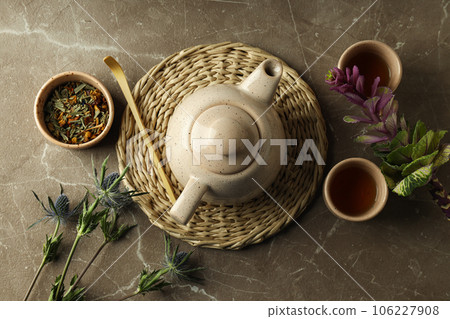 Cozy and tasty hot drink concept - asian tea Cozy and tasty hot drink concept - asian tea 106227908