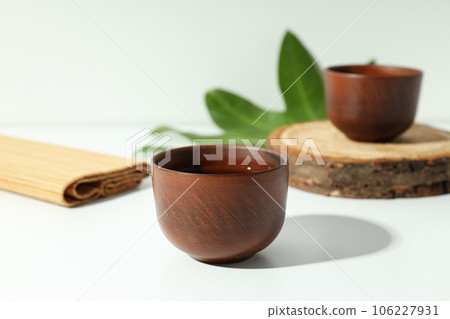 Cozy and tasty hot drink concept - asian tea 106227931