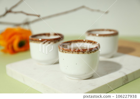Cozy and tasty hot drink concept - asian tea Cozy and tasty hot drink concept - asian tea 106227938
