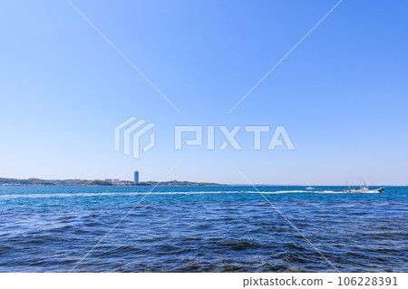 Near the southern tip of the Chita Peninsula seen from Himakajima Minamichita Town, Aichi Prefecture 106228391