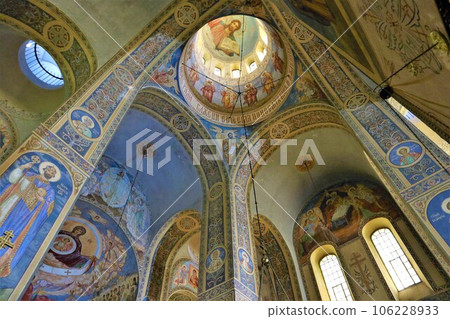 Mural painting in memorial church, Shipka, Bulgaria 106228933