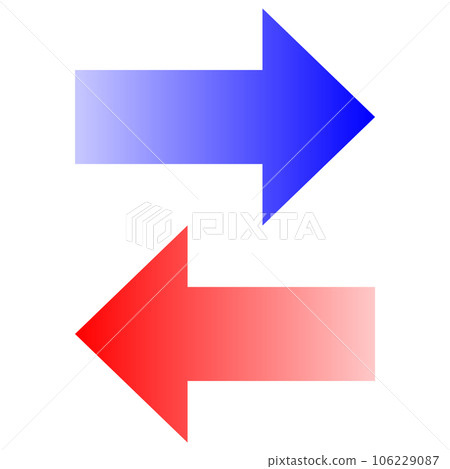 left and right bidirectional gradient arrow 106229087