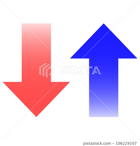 上下透明漸變箭頭 上下透明漸變箭頭 106229107