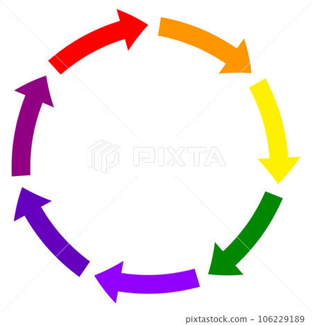looping gradient arrow 106229189
